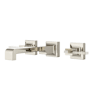Pfister Verve 1.2 GPM Wall Mounted Widespread Bathroom Faucet with UltraSeal Technology - Less Rough In and Handles Polished Nickel