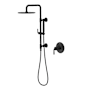 Pfister Tenet Pressure Balanced Shower System with Shower Head, Hand Shower, Slide Bar, Shower Arm, Hose, and Valve Trim - Less Rough-In Valve Matte Black
