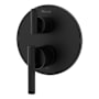 Pfister Contempra Pressure Balanced Valve Trim Only with Double Lever Handle and Integrated Diverter - Less Valve Matte Black