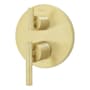 Pfister Contempra Pressure Balanced Valve Trim Only with Double Lever Handle and Integrated Diverter - Less Valve Brushed Gold