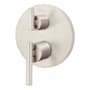 Pfister Contempra Pressure Balanced Valve Trim Only with Double Lever Handle and Integrated Diverter - Less Valve Brushed Nickel