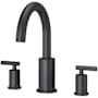 Pfister Contempra Deck Mounted Roman Tub Faucet Trim with Metal Lever Handles Matte Black