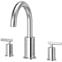 Pfister Contempra Deck Mounted Roman Tub Faucet Trim with Metal Lever Handles Polished Chrome
