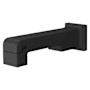 Pfister Modern Square 8-11/16" Integrated Diverter Tub Spout Matte Black