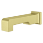Pfister Modern Square 8-11/16" Tub Spout Brushed Gold