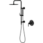 Pfister Tenet Pressure Balance Shower Trim with Shower Column and 10" Rainhead Matte Black