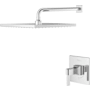 Pfister Verve Pressure Balance Shower with 10" Rainrhead, 18" Straight Shower Arm & Flange Polished Chrome