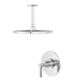 Pfister Winter Park Pressure Balance Shower Trim with 12" Rainhead, 6" Ceiling Shower Arm & Flange Polished Chrome