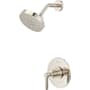 Pfister Winter Park Pressure Balance Shower Trim with Round Multi-Function Showerhead, 9" Shower Arm & Flange Polished Nickel