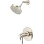 Pfister Winter Park Therm Shower Trim with Round Multi-Function Showerhead, 9" Shower Arm & Flange Polished Nickel