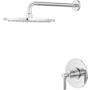 Pfister Winter Park Pressure Balance Shower Trim with Round 10" Rainhead, 18" Straight Shower Arm & Flange Polished Chrome