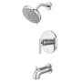 Pfister Zeelan Tub and Shower Trim Package with 1.8 GPM Multi Function Shower Head Polished Chrome