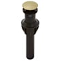Pfister Push and Seal Drain Assembly with Overflow Brushed Gold