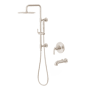 Pfister Tenet Pressure Balanced Shower System with Shower Head, Hand Shower, Slide Bar, Shower Arm, Hose, and Valve Trim - Less Rough-In Valve Brushed Nickel