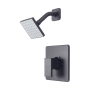 Pioneer Faucets Mod Shower Trim Set with 1.75 GPM Single Function Shower Head, and Diverter Tub Spout with Escutcheon Matte Black