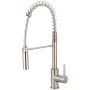 Pioneer Faucets Motegi 1.5 GPM Single Hole Pre-Rinse Kitchen Faucet PVD Brushed Nickel