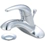 Pioneer Faucets Legacy 1.2 GPM Centerset Bathroom Faucet with Single Lever Handle - Includes Brass Pop-Up Drain Assembly Polished Chrome