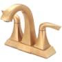 Pioneer Faucets Prenza 1.2 GPM Centerset Bathroom Faucet with Brass Push Down Drain Assembly PVD Brushed Gold