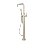 Pioneer Faucets Motegi Deck Mounted Tub Filler with Built-In Diverter – Includes Hand Shower Brushed Nickel