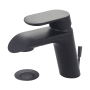 Pioneer Faucets i1 1.2 GPM Single Hole Bathroom Faucet with Pop-Up Drain Assembly Matte Black