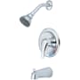 Pioneer Faucets Elite Tub and Shower Trim Package with 1.5 GPM Single Function Shower Head Polished Chrome