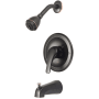 Pioneer Faucets Elite Tub and Shower Trim Package with 1.5 GPM Single Function Shower Head Moroccan Bronze
