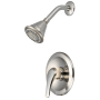 Pioneer Faucets Elite Shower Trim Set with 1.75 GPM Multi Function Shower Head Brushed Nickel