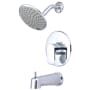 Pioneer Faucets i1 Tub and Shower Trim Package with 1.75 GPM Single Function Shower Head Polished Chrome