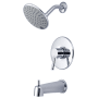 Pioneer Faucets i2 Tub and Shower Trim Package with 1.75 GPM Single Function Shower Head Polished Chrome