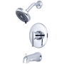 Pioneer Faucets i2v Tub and Shower Trim Package with 1.75 GPM Multi Function Shower Head Polished Chrome