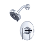 Pioneer Faucets i2v Tub and Shower Trim Package with 1.75 GPM Multi Function Shower Head Polished Chrome