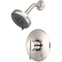 Pioneer Faucets i2v Tub and Shower Trim Package with 1.75 GPM Multi Function Shower Head Brushed Nickel