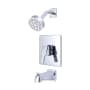 Pioneer Faucets i3 Tub and Shower Trim Package with 1.75 GPM Single Function Shower Head Polished Chrome