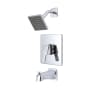 Pioneer Faucets i3 Tub and Shower Trim Package with 1.75 GPM Single Function Shower Head Polished Chrome