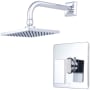 Pioneer Faucets Mod Shower Trim Set with 1.75 GPM Single Function Shower Head, and Diverter Tub Spout with Escutcheon Polished Chrome