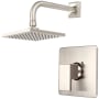 Pioneer Faucets Mod Shower Trim Set with 1.75 GPM Single Function Shower Head, and Diverter Tub Spout with Escutcheon Brushed Nickel