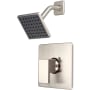 Pioneer Faucets Mod Shower Trim Set with 1.75 GPM Single Function Shower Head, and Diverter Tub Spout with Escutcheon Brushed Nickel