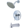 Pioneer Faucets Motegi Tub and Shower Trim Package with 1.75 GPM Multi Function Shower Head Polished Chrome