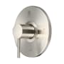 Pioneer Faucets Motegi Single Function Thermostatic Valve Trim Only with Single Lever Handle, and Volume Control – Less Rough In Brushed Nickel