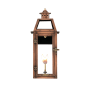 Primo Lanterns Bienville 9" Wide Outdoor Wall-Mounted Lantern Natural Gas Configuration Copper