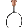 Primo Lanterns Half Yoke Ceiling Mount Black