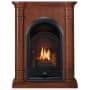 ProCom 15,000 BTU Vent Free Dual Fuel Mantel Fireplace with T-Stat Control Apple Spice