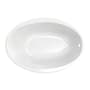 PROFLO Lansford 58" x 38" Drop In Acrylic Soaking Tub with Reversible Drain and Overflow White