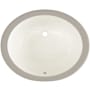 PROFLO Comstock 19-1/2" Oval Vitreous China Undermount Bathroom Sink with Overflow Biscuit
