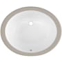 PROFLO Comstock 19-1/2" Oval Vitreous China Undermount Bathroom Sink with Overflow White