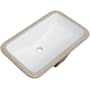 PROFLO Norris 21" Rectangular Vitreous China Undermount Bathroom Sink with Overflow White