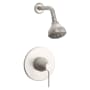 PROFLO Spiers Shower Only Trim Package with 1.8 GPM Multi Function Shower Head Brushed Nickel