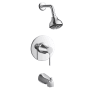 PROFLO Spiers Tub and Shower Trim Package with 1.8 GPM Multi Function Shower Head Chrome