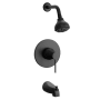 PROFLO Spiers Tub and Shower Trim Package with 1.8 GPM Multi Function Shower Head Matte Black