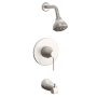 PROFLO Spiers Tub and Shower Trim Package with 1.8 GPM Multi Function Shower Head Brushed Nickel
